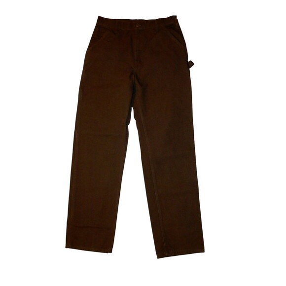 Carhartt Washed Duck Work Loose Fit Dungaree Pants B11 Dark Brown Size 34x36 NWT - Picture 1 of 6